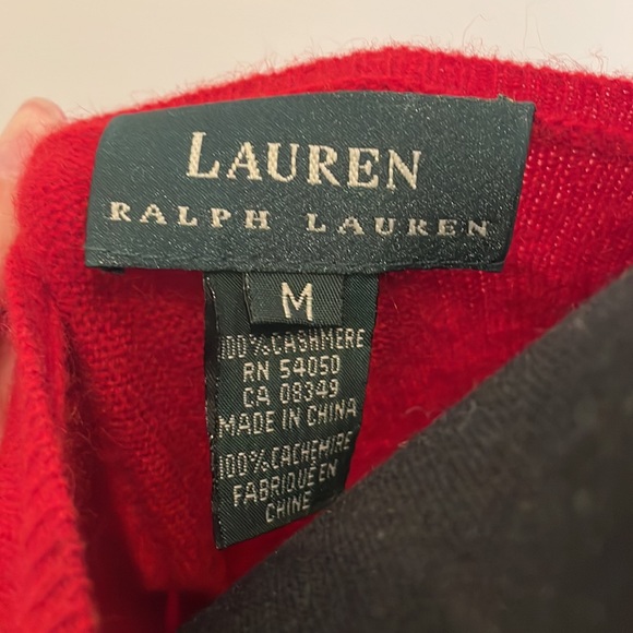 100% cashmere Ralph Lauren sleeveless sweater size M. - Picture 2 of 2